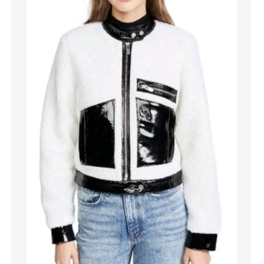 The mighty company St. Andrews Women's Size Small Sherpa Leather Jacket